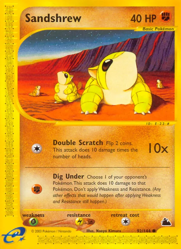 Sandshrew Skyridge 92/144
