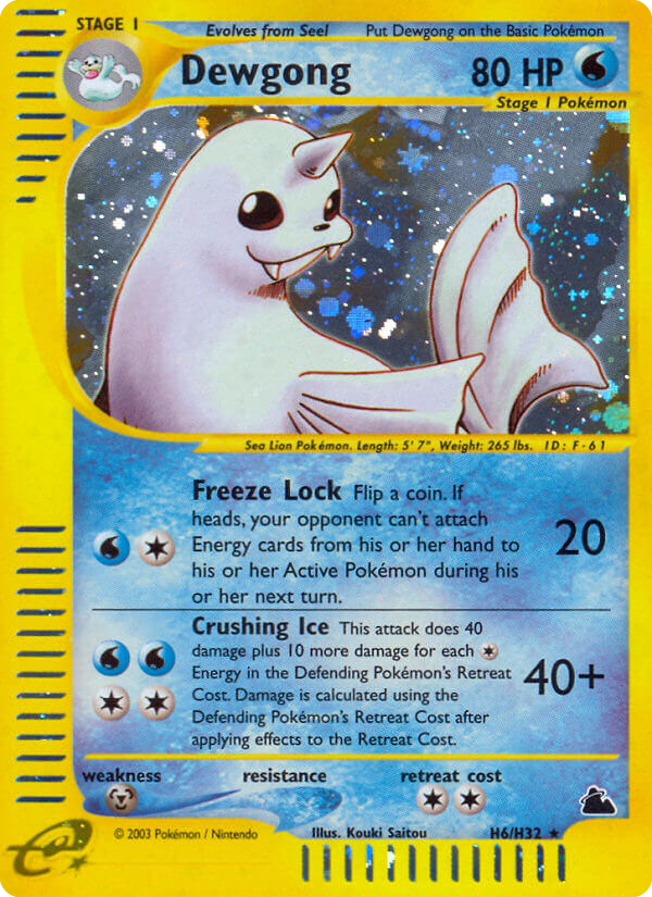 Dewgong Skyridge H06/144