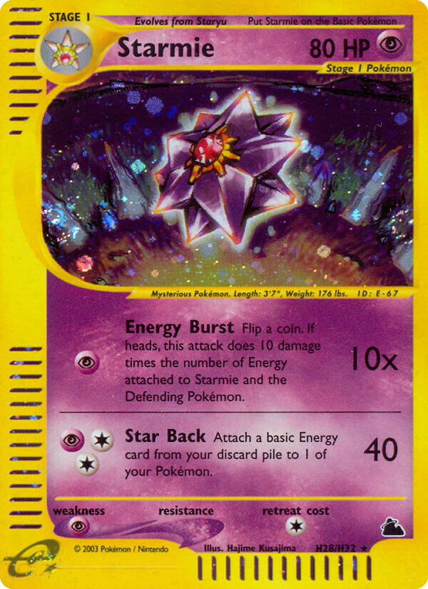 Starmie Skyridge H28/144