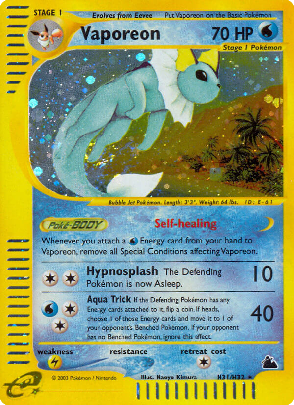 Vaporeon Skyridge H31/144