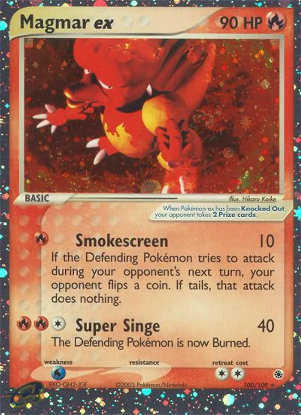Magmar-ex EX Rubin & Saphir 100/109