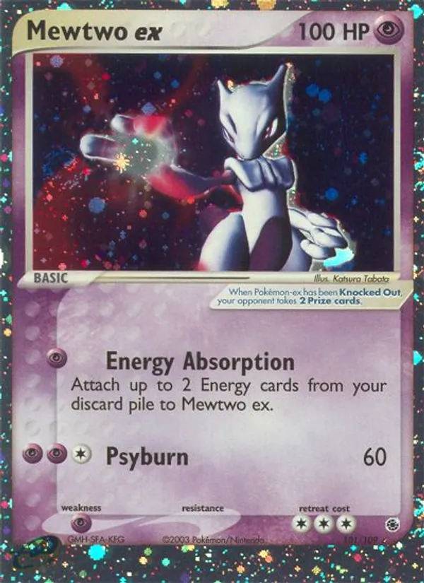 Mewtwo ex EX Rubino & Zaffiro 101/109