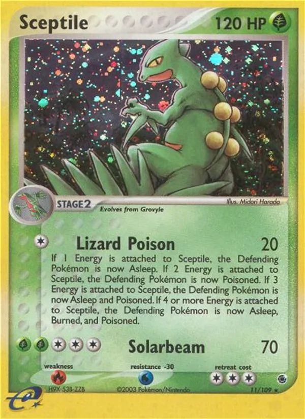 Sceptile EX Rubi e Safira 11/109