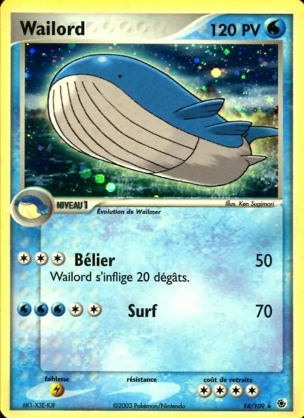 Wailord EX Rubis & Saphir 14/109