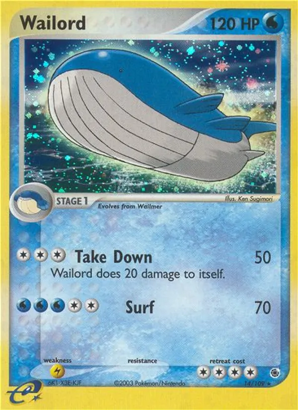 Wailord EX Rubin & Saphir 14/109