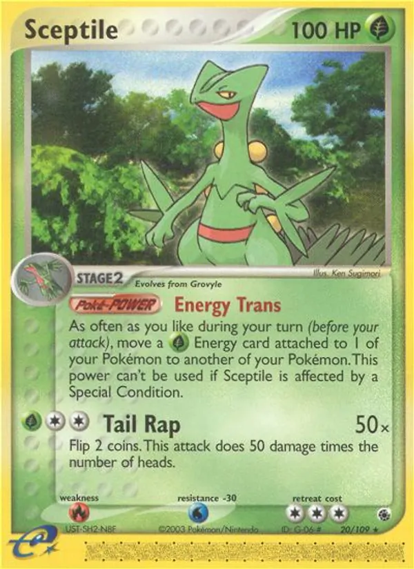 Sceptile EX Rubino & Zaffiro 20/109