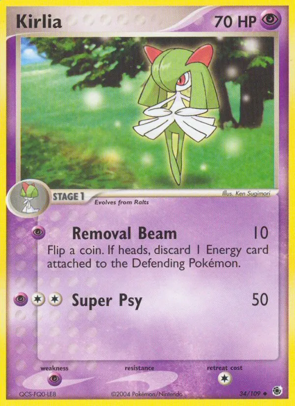 Kirlia EX Rubino & Zaffiro 34/109