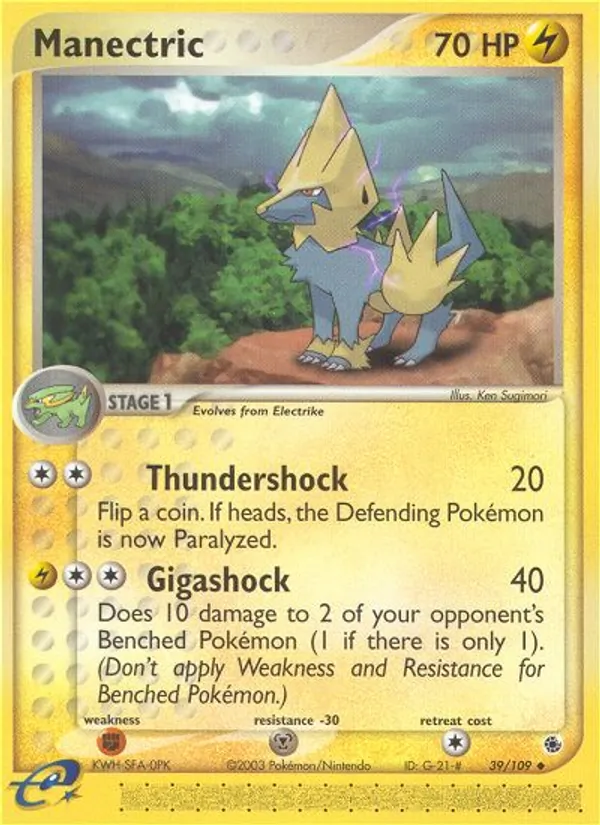 Manectric EX Rubi e Safira 39/109
