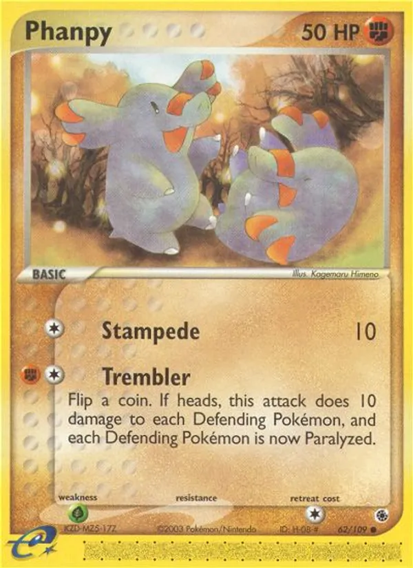 Phanpy EX Rubin & Saphir 62/109