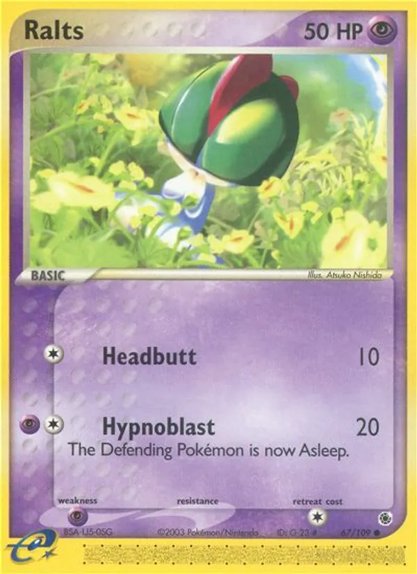 Ralts EX Rubino & Zaffiro 67/109