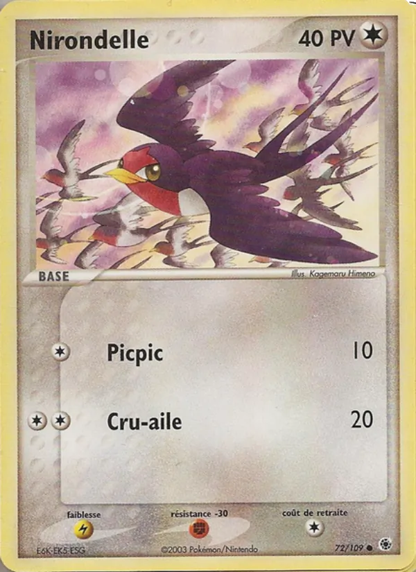Nirondelle EX Rubis & Saphir 72/109