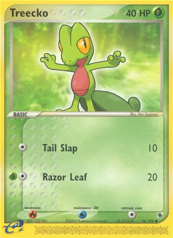 Treecko EX Rubi e Safira 76/109