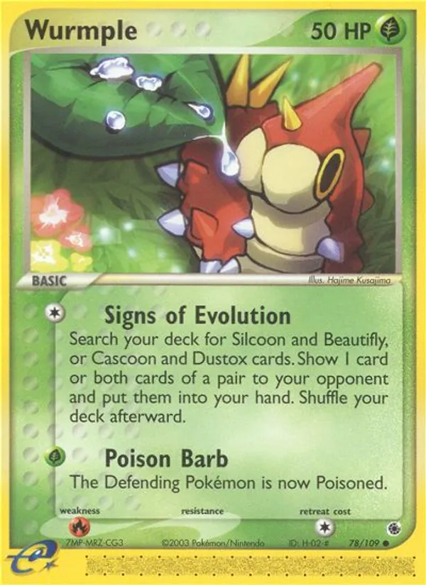 Wurmple EX Rubino & Zaffiro 78/109