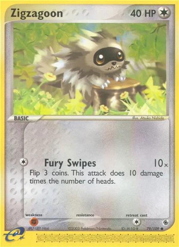 Zigzagoon EX Rubino & Zaffiro 79/109