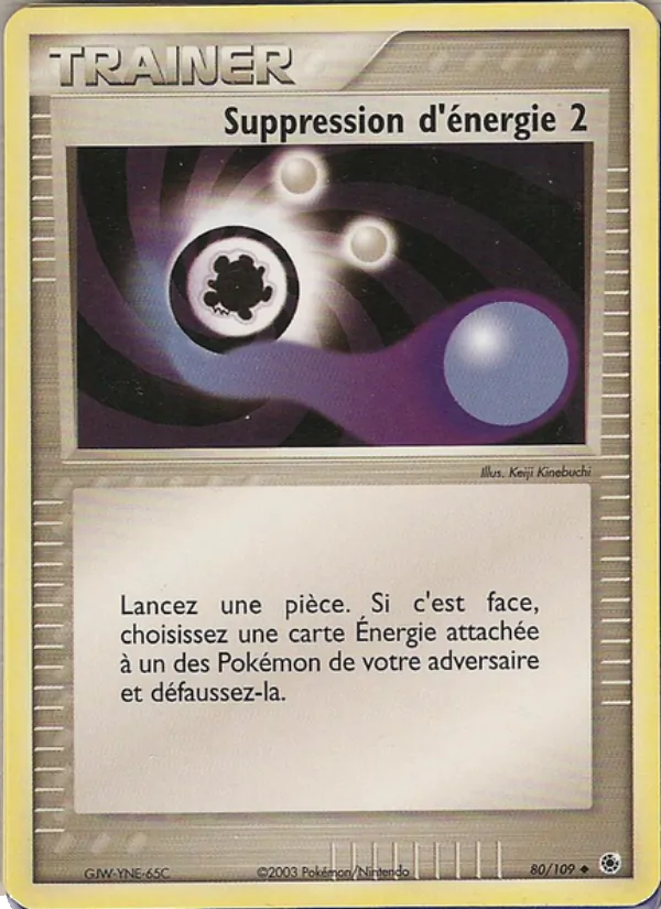 Suppression d'énergie 2 EX Rubis & Saphir 80/109