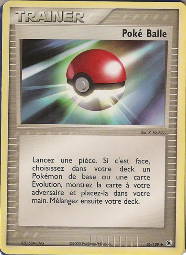 Poké Balle EX Rubis & Saphir 86/109