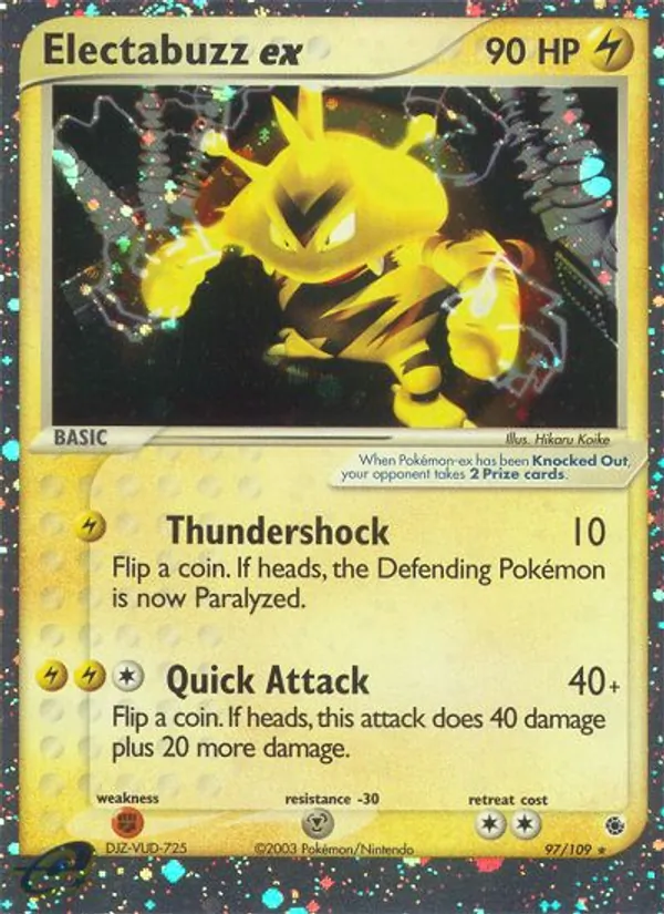 Electabuzz ex EX Rubino & Zaffiro 97/109