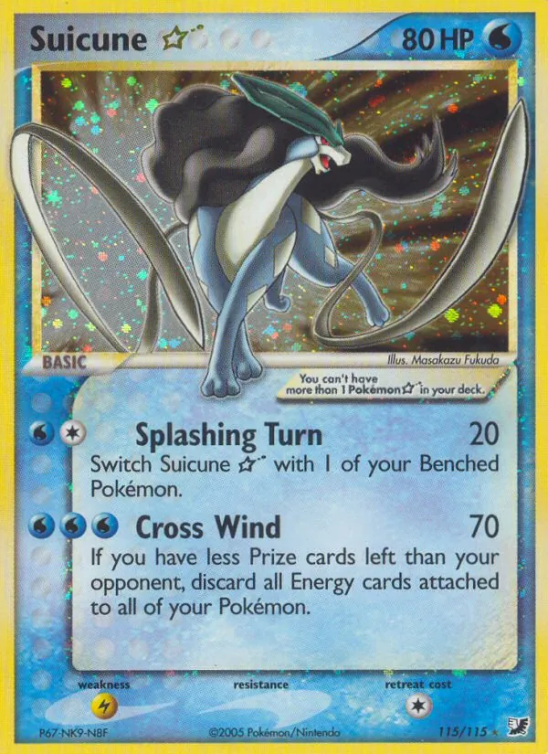Suicune ☆ EX Verborgene Mächte 115/115