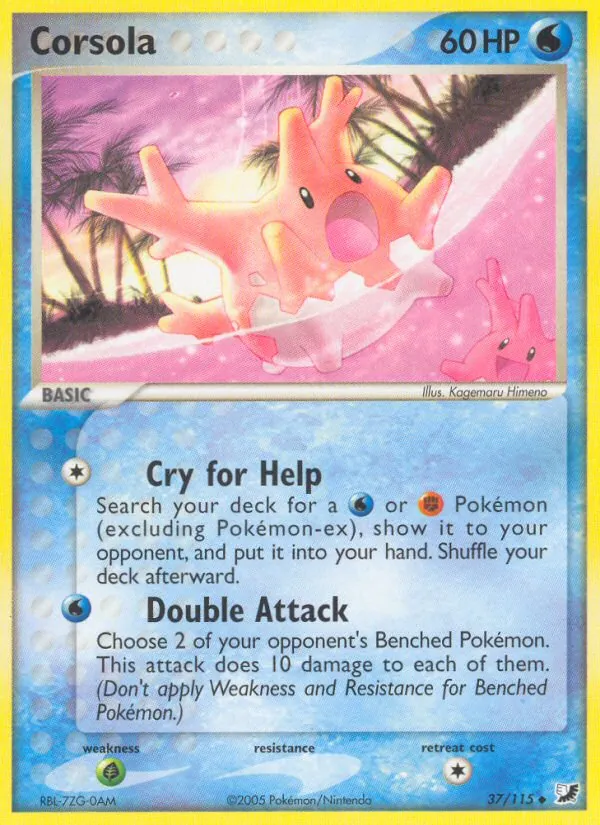 Corsola EX Fuerzas Ocultas 37/115