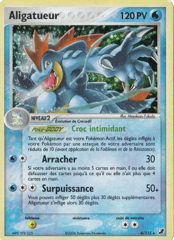 Aligatueur EX Forces Cachées 4/115