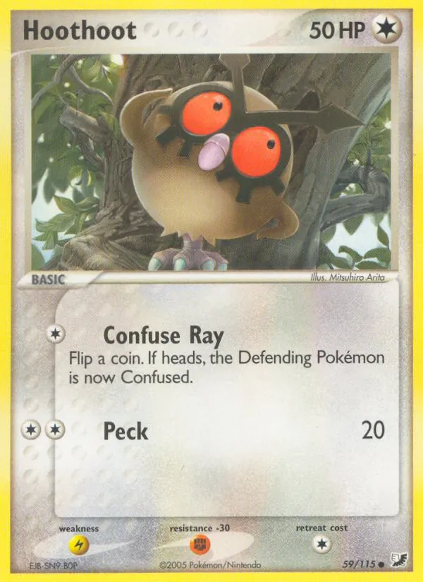 Hoothoot Unseen Forces 59/115