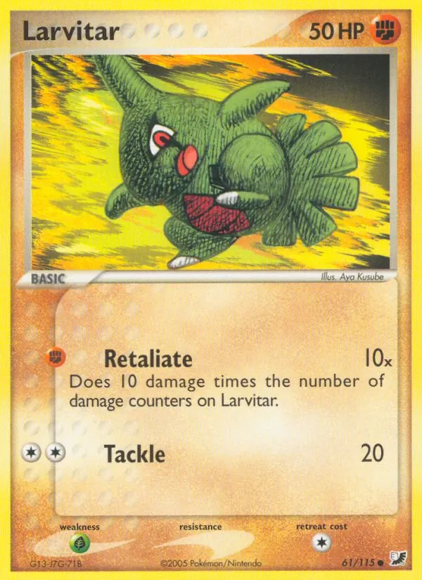 Larvitar EX Forze Segrete 61/115