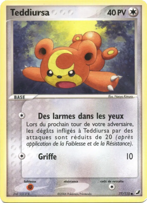 Teddiursa EX Forces Cachées 77/115