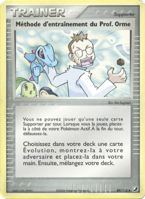 Méthode d'entraînement du Prof. Orme EX Forces Cachées 89/115