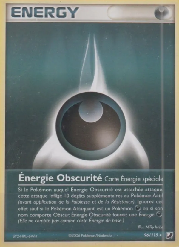 Énergie Obscurité EX Forces Cachées 96/115