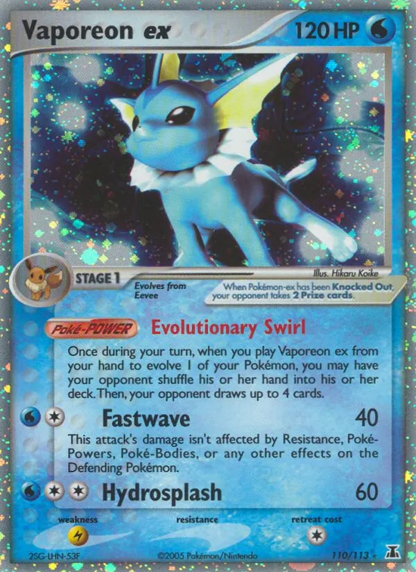 Vaporeon ex EX Specie Delta 110/113