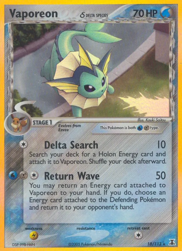 Vaporeon δ Delta Species 18/113