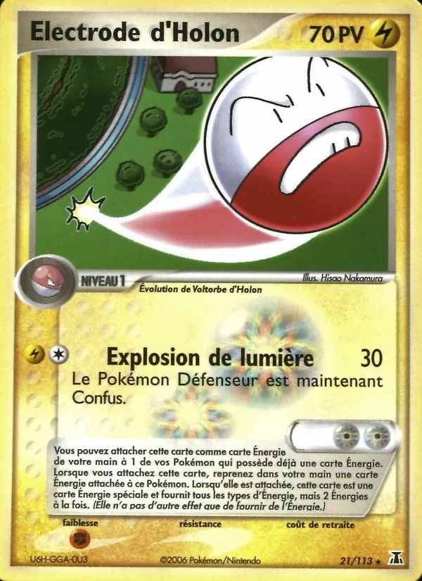 Electrode d'Holon EX Espèces Delta 21/113