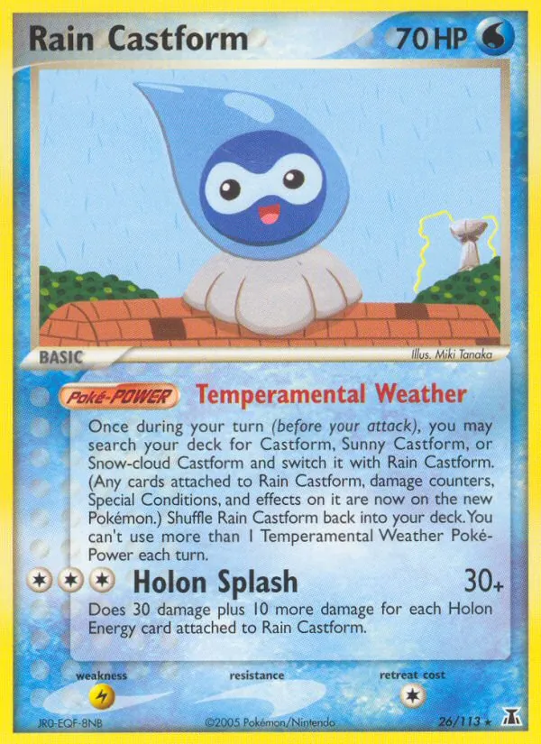 Rain Castform Delta Species 26/113