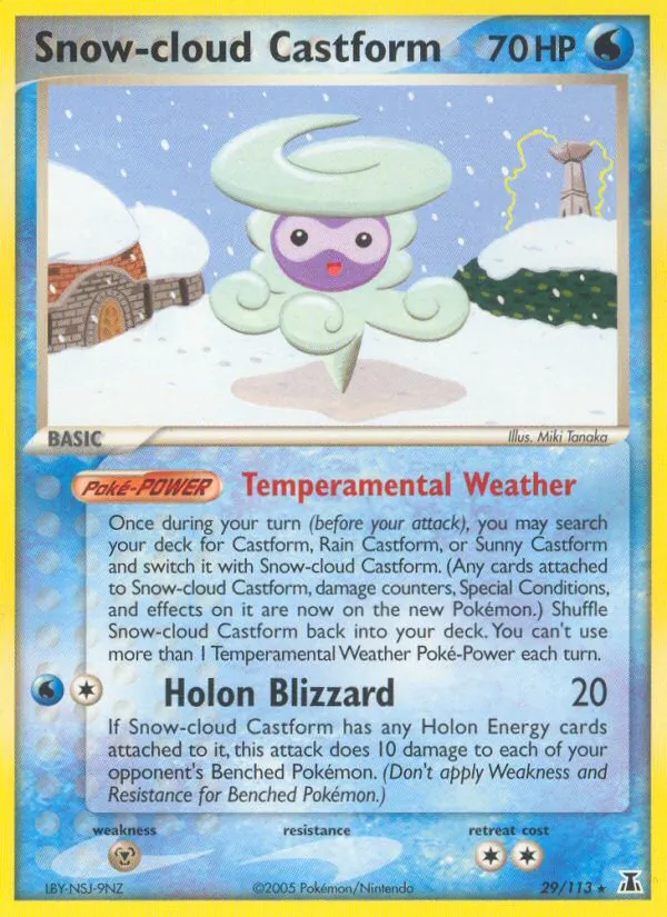Snow-cloud Castform Delta Species 29/113