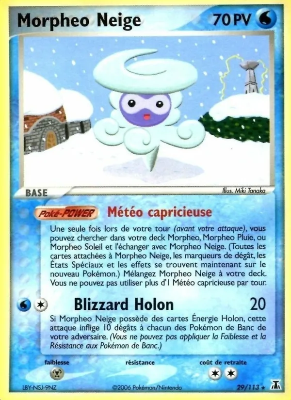 Morpheo Neige EX Espèces Delta 29/113