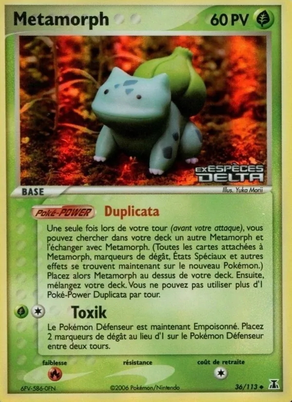 Métamorph EX Espèces Delta 36/113