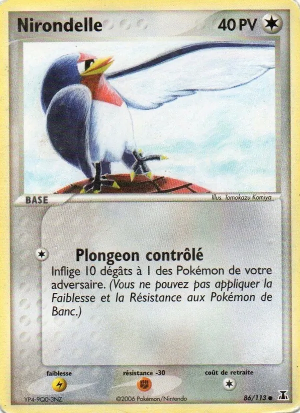 Nirondelle EX Espèces Delta 86/113