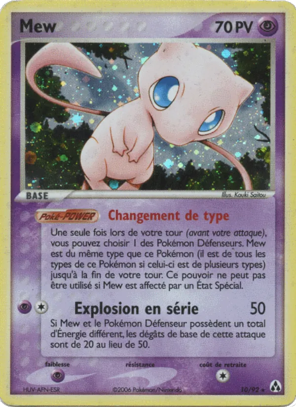 Mew EX Créateurs de légendes 10/92