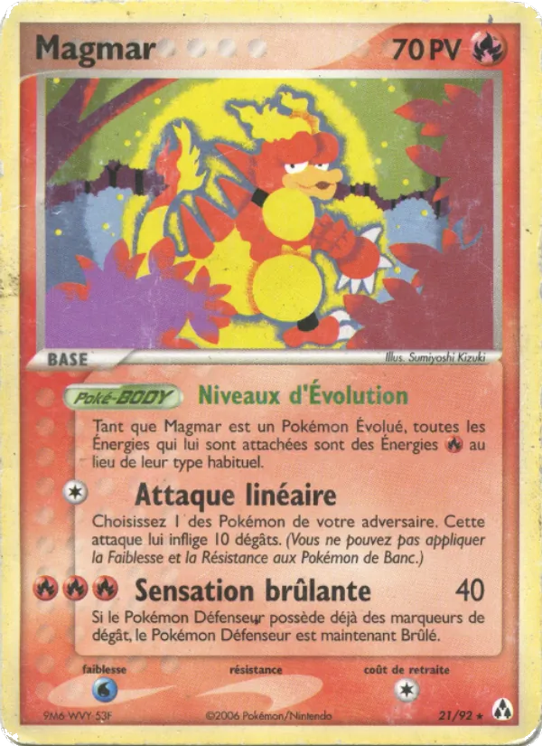 Magmar EX Créateurs de légendes 21/92