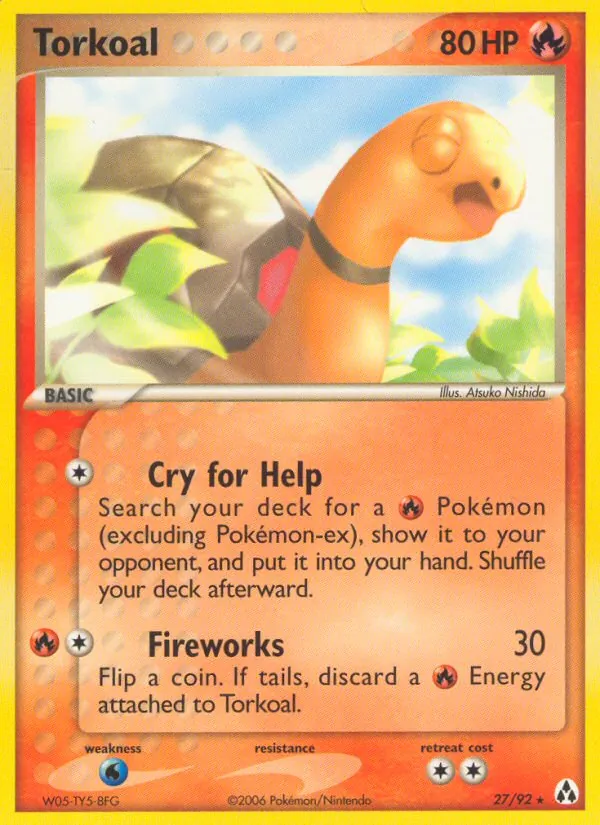 Torkoal EX La Leggenda di Mew 27/92