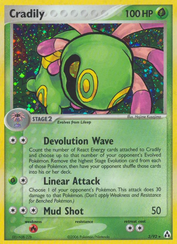 Cradily EX La Leggenda di Mew 3/92