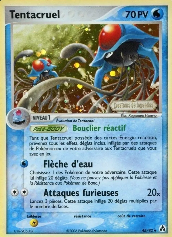 Tentacruel EX Créateurs de légendes 45/92