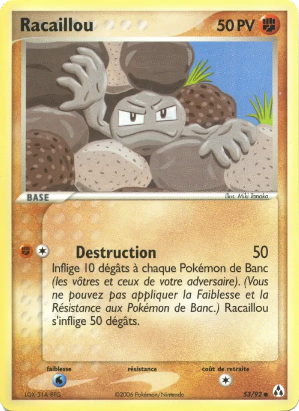 Racaillou EX Créateurs de légendes 53/92
