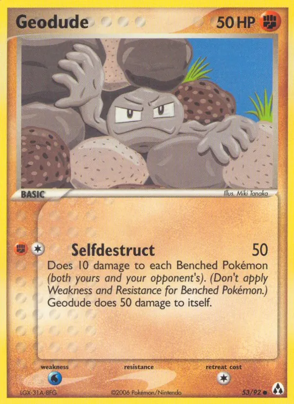 Geodude EX La Leggenda di Mew 53/92