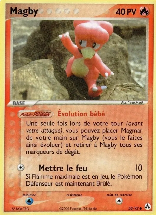Magby EX Créateurs de légendes 58/92