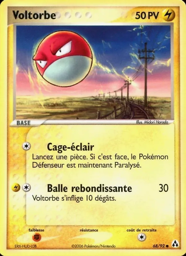 Voltorbe EX Créateurs de légendes 68/92