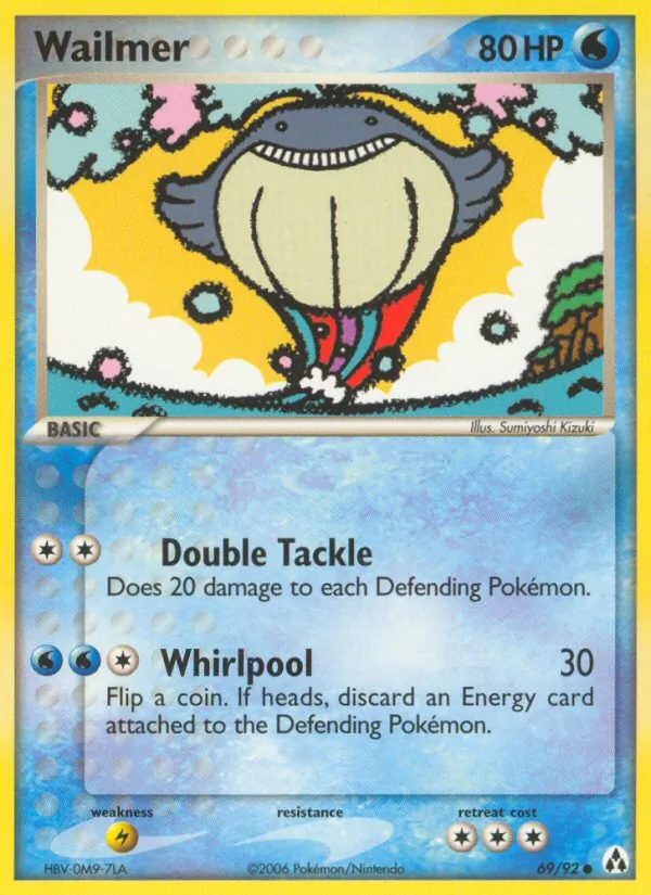 Wailmer EX Legend Maker 69/92