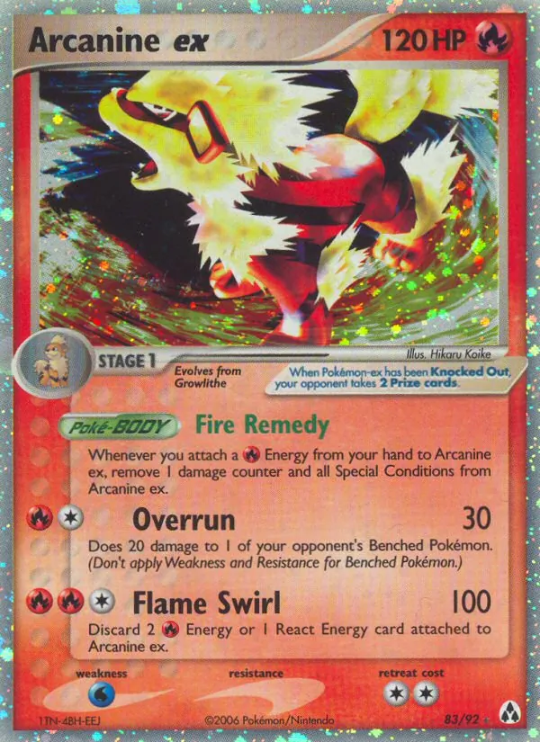Arcanine ex Legend Maker 83/92