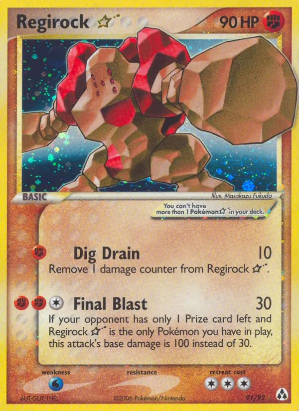 Regirock ☆ Legend Maker 91/92