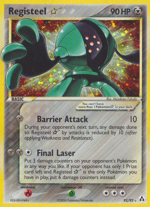 Registeel ☆ Legend Maker 92/92